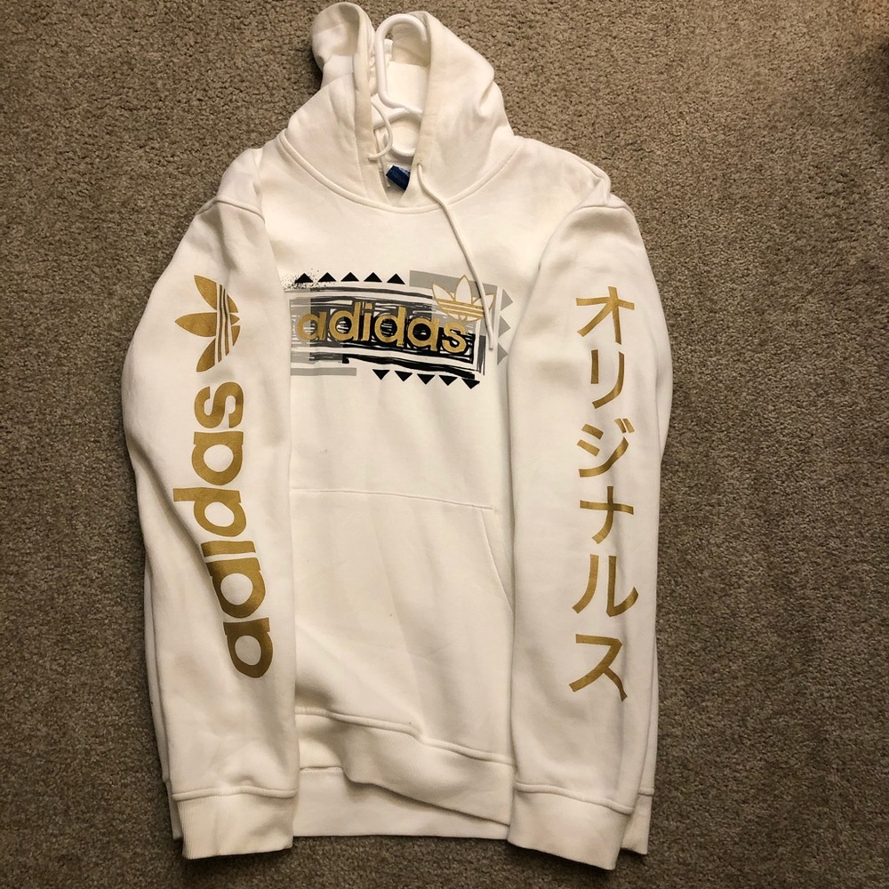 Adidas white hoodie